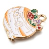 Christmas Theme Alloy Enamel Pendants ENAM-Q508-02D-2