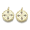 Brass Micro Pave Cubic Zirconia Pendants ZIRC-N039-045-NF-1