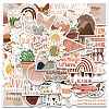 50Pcs Bohemia Style PVC Cartoon Stickers PC-PW0001-03B-1