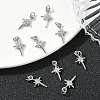 SHEGRACE Brass Micro Pave Cubic Zirconia Pendants XGRQ3D285-480P-4