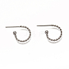 Non-Tarnish 304 Stainless Steel Stud Earring Findings STAS-L252-001P-1