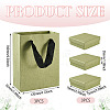 3Pcs Square Paper Jewelry Display Cases CON-TA0001-39D-01-4