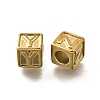 26Pcs 26 Styles 304 Stainless Steel Cube Beads STAS-V009-01G-2