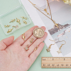 16Pcs 4 Styles Brass Charms KK-AR0004-64-3