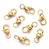 304 Stainless Steel Swivel Lobster Claw Clasps STAS-R065-10G-1