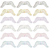 36Pcs 6 Colors Transparent Acrylic Round Beads MACR-SC0001-47-1