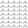 40Pcs Tibetan Style Alloy Chandelier Components FIND-SC0023-76-1