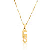 304 Stainless Steel Word Constellation Pendant Necklaces FS-WGAAB2A-09-2