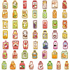 50Pcs PVC Waterproof Self-Adhesive Drink Bottle Picture Sticker STIC-Q004-06A-2