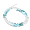 Electroplated Glass Beads Strands EGLA-P067-02A-02-2