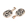 Natural Dalmatian Jasper Pendants G-N349-04F-G-2