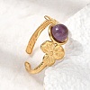 304 Stainless Steel Cuff Open Rings for Women GG-CBAE295-01G-07-2