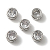 Rack Plating Brass Micro Pave Cubic Zirconia Slide Charms KK-C020-13P-3