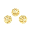 Brass Hollow Beads KK-A226-07E-G-1