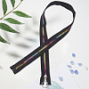 4Pcs #5 Nylon Coil Zippers Rainbow Zipper Tape SENE-CY0001-13B-01-7