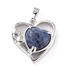 Natural Sodalite Pendants G-C236-01G-P-RS-2