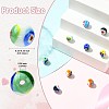9Pcs 9 Colors Handmade Millefiori Lampwork Beads LAMP-CJ0002-41-2