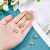 4Pcs 4 Styles Brass Box Clasps KK-HS0015-76B-3