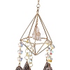 Rough Raw Natural Amethyst Wind Chime HJEW-P015-08-2