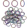 CHGCRAFT 60Pcs Ion Plating(IP) 304 Stainless Steel Jump Rings STAS-CA0001-72-1