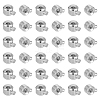 60Pcs Brass Crimp Beads KK-UN0005-27-1