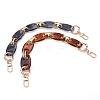 2Pcs 2 Colors Acrylic Curb Chain Bag Strap FIND-GN0001-28-2