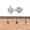 Brass Micro Pave Cubic Zirconia Connector Charms KK-L258-03A-P-3