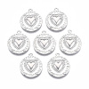 Brass Micro Pave Cubic Zirconia Pendants KK-T062-03P-NF-1