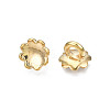 Flower UV Plated Acrylic Bead Cap Pendant Bails PACR-R239-02-3