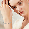2Pcs 925 Sterling Silver Spring Gate Rings STER-BBC0008-74-6