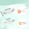 100Pcs Iron Hair Clip Findings PHAR-SC0001-002B-2