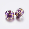 Large Hole Rondelle Glass European Beads GPDL-P004-06-2