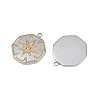 304 Stainless Steel Rhinestone Pendants STAS-L290-68GP-2