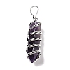 Natural Amethyst Big Pendants G-I322-05P-03-2