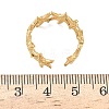 Adjustable 304 Stainless Steel Cuff Open Rings for Women RJEW-Z122-03G-02-5