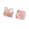 Dyed & Heated Glass Bead Caps GLAA-Z019-01K-2
