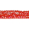 Transparent Electroplate Glass Beads Strands LS-EGLA-A039-T3mm-B14-1