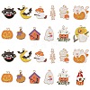 SUNNYCLUE 24Pcs 12 Style Halloween Theme Alloy Enamel Pendants ENAM-SC0003-30-1