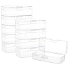 10Pcs Transparent Plastic Storage Boxes CON-BC0007-78B-1