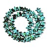 Spray Painted Synthetic Turquoise Beads Strands UNKW-T001-11B-2