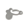 Non-Tarnish 201 Stainless Steel Charms STAS-C108-35P-2