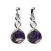 Natural Amethyst Pendants G-F777-05P-07-1