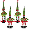 Gorgecraft 4 Sets 2 Style Christmas Wine Bottle Cover Pleuche Decoration AJEW-GF0007-18-1