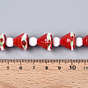 Christmas Theme Handmade Lampwork Beads Strands LAMP-N028-18B-4
