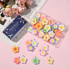 40Pcs 10 Styles Opaque Resin Pendants FIND-SC0019-47-7