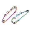 Ion Plating(IP) 304 Stainless Steel Safety Pins Brooch Findings STAS-K252-05A-RC-2