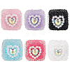 6Pcs 6 Colors Acrylic & Plastic & Resin Rhinestone Beads FIND-SC0013-09A-1