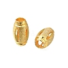 Rack Plating Oval Brass Beads KK-F883-04G-1