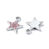 Alloy Rhinestone Pendants RB-P037-01P-02-2