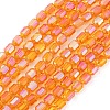 Electroplate Glass Beads Strands EGLA-D031-01S-1